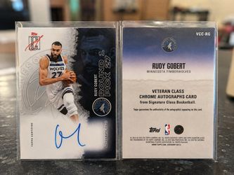 Rudy Gobert Topps Veteran Class Chrome Autograph Card
