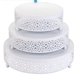 3 Cake Stand, Dessert Display Cupcake Stands, Round Metal Cake Stands, Cupcake Pastry Candy Displayk