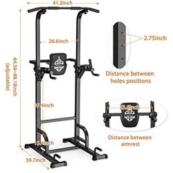 Power Tower Pull Up Work Out Unit