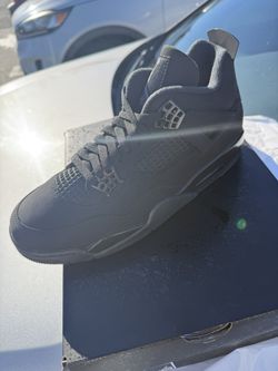 Black Cat Jordan 4 Size 10.5 