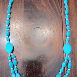 BOHO Multi Strand Turquoise 18"