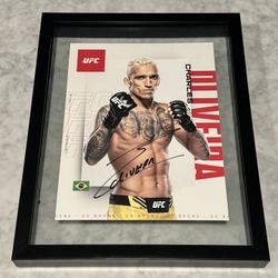 Charles Oliveira AUTOGRAPHED IFW Poster 2022