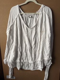 White Long Sleeve Boho Top