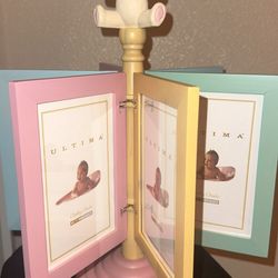 Vintage baby pictures frame