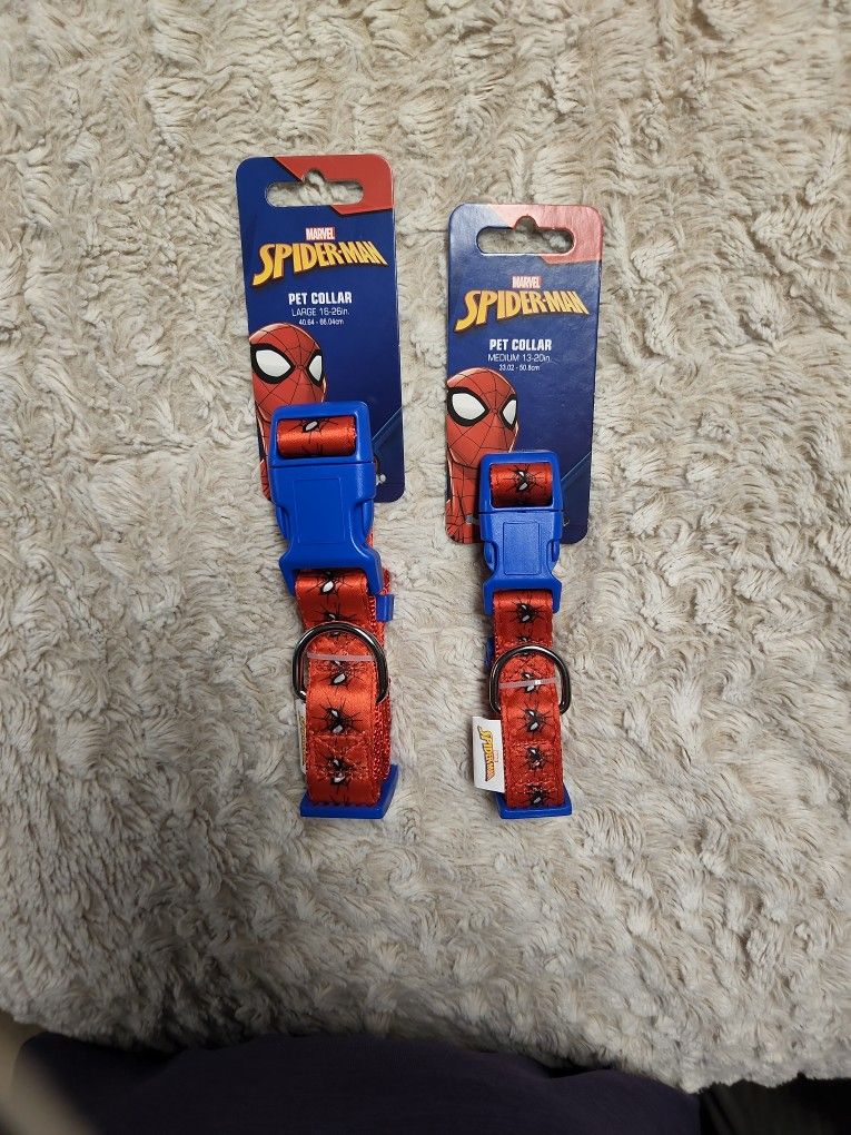 Med And Small Spider-Man Collars