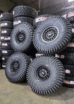 Huge-Sale. On METAL FX 15x7 5x4.5 Beadlock wheels & 35x10-15 Obor tires for 5 lug Polaris Kawasaki CFMOTO Segway Yamaha 5 lug SXS UTV ( We Finance)