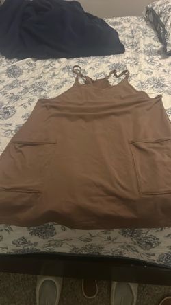 Brown short/skirt set