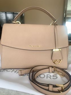 Michael Kors Ava Leather Satchel Bag