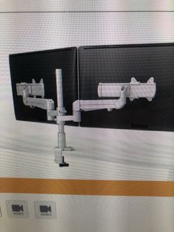 Dual monitor bracket