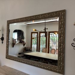 Large Antique Gold Mirror