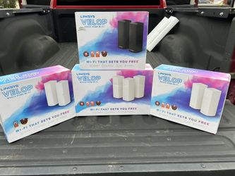 Linksys Mesh Velop Wireless Access Point System, AC2200, AC4400, AC6600, WIFI INTERNET  NODES TRI BAND MIMO SET OR INDIVIDUAL 