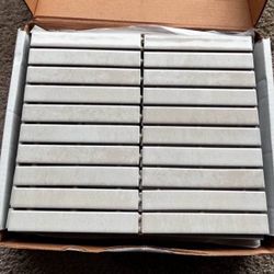 Tile Mosaic. Size 12x12. Gloss Beige. Total 21 Sheets 