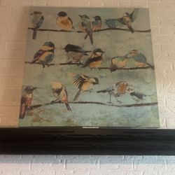 Large Bird Painting Canvas