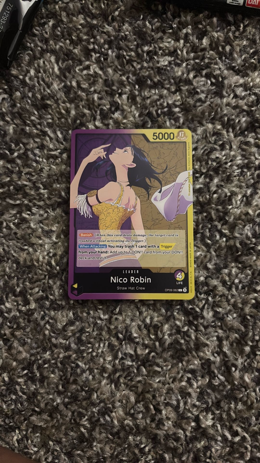 OPO9 Nico Robin Leader Card