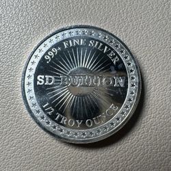 1/2 Oz 999 Silver Round