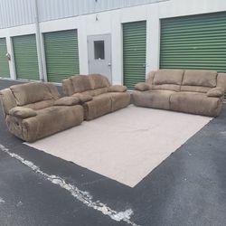 Recliner chair couch set local delivery 