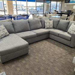 New Big Grey Sectional Sofa 