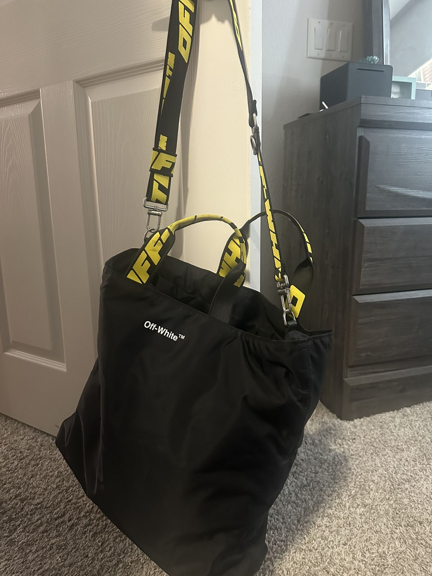 Off White Tote Bag