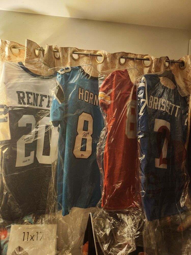 4 NFL SIGNED JERSEY LOT (ALL ARE AUTHENTICATED)