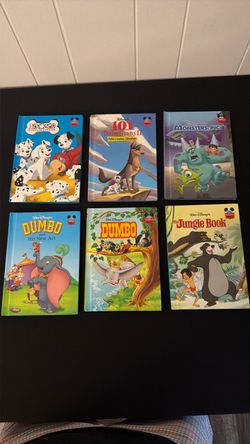 Lot of 6 Disney Hardcover Children's Books