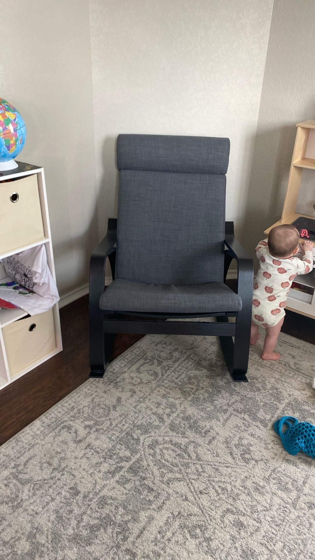 Ikea Poang Rocking Chair & Cushion