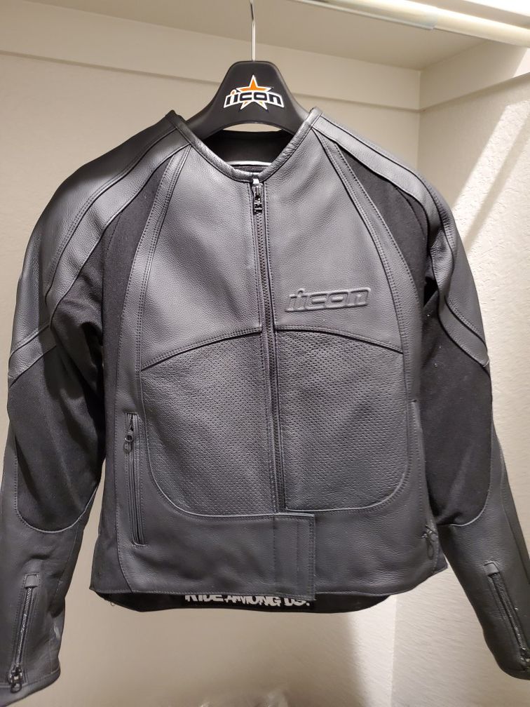 Women's Icon Leather Motorcycle Jacket