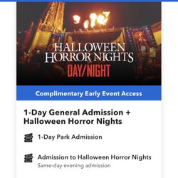Horror Night Tickets 