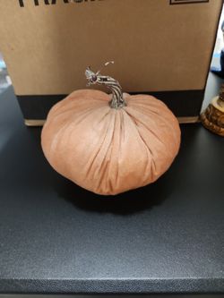 Pink Rose Gold Decor Pumpkin 