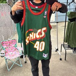 Sonics Kemp #40 Throwback Basketball Jersey