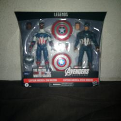 Marvel Legends Captain America 2 Pack Captain America Steve Rogers Captain America Sam Wilson