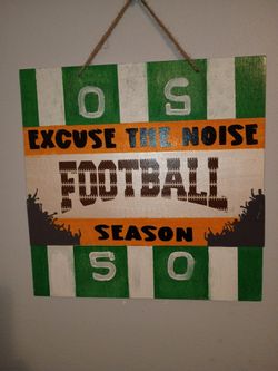 Football season door Hanger