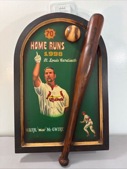 Baseball 3Rd Baseman Mark Mac Mcgwire 1998 70 Home Runs Cardinals Plaque