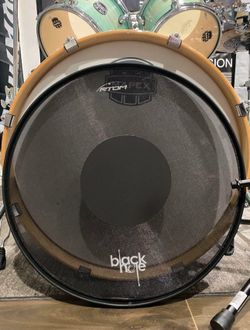 RTOM Black Hole Silent Mesh Head for Bass Drum