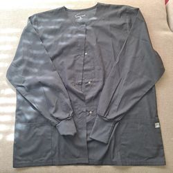 Grey Scrub Jacket Large