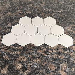 95 Packs (12 Each) Hexagon Mirror Wall Stickers – New