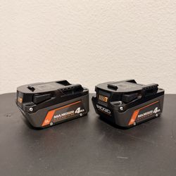 New Rigid 18V 4.0Ah Max Output Battery 