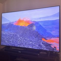 Samsung 65 inch smart TV with TV stand