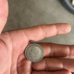 1923 United Kingdom Great Britain GEORGE V Silver Florin 2 Shillings Coin