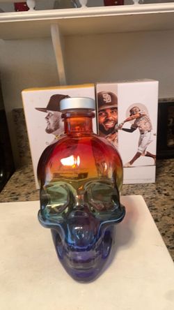 Crystal Head Collectable Empty bottle Vodka Rainbow Skull Bottle