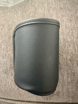 Black Leather Cup Holder (2)