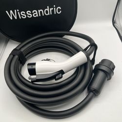 Wissandric 20' J1772 EV Charger Extension Cable, 50A 240V Heavy Duty 8 Gauge Waterproof 