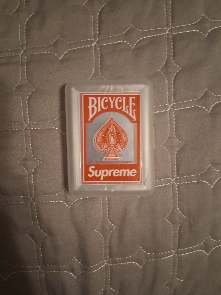 Supreme Bicycle Clear Playing Cards