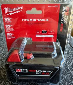 Milwaukee M18 18-Volt 5.0 Ah Lithium-Ion XC Extended Capacity Battery Pack