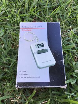 Talking Alarm Clock Keychain Language English Portable Digital Clock Timer Person With Disabilities Accessories Alarm Keychain Outdoor Sports 