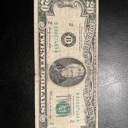 $20 Dolar Antiguo 1969