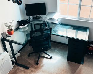 Glass Desk
