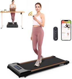 Walking Pad Under Desk Treadmill – 2.5HP Quiet Portable Treadmill with Remote & App Control