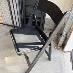 Set Of 4 Wooden Folding Chairs