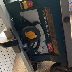 Ryobi Table Saw and Chop Saw