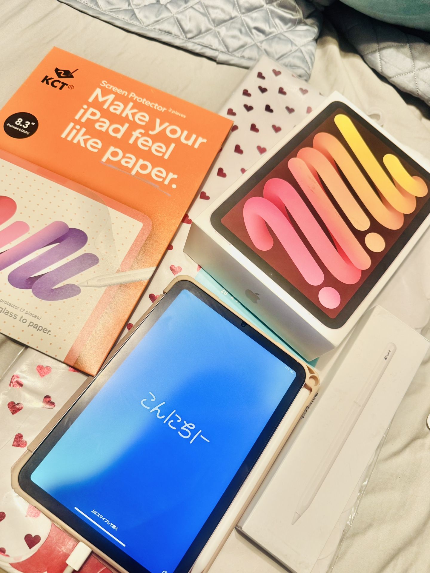 Pink iPad Mini 64GB WiFi 6th Gen /w Apple Pencil